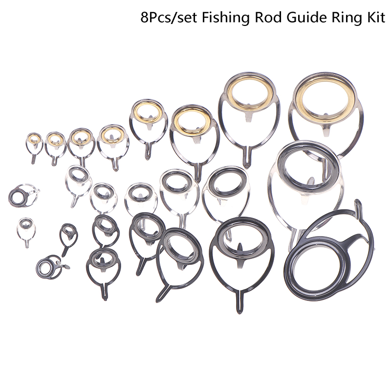8Pcs Fishing Tackle Stainless  - Fishing Rod Repair Kit recension och pris